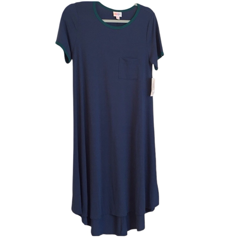 Blue/Green Dress with High/Low Hemline Sz S NWT